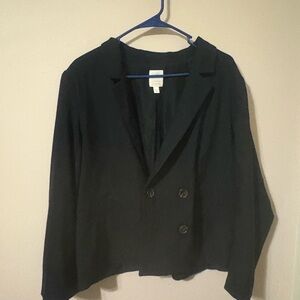 LC Lauren Conrad Women's Elegant Black Blazer